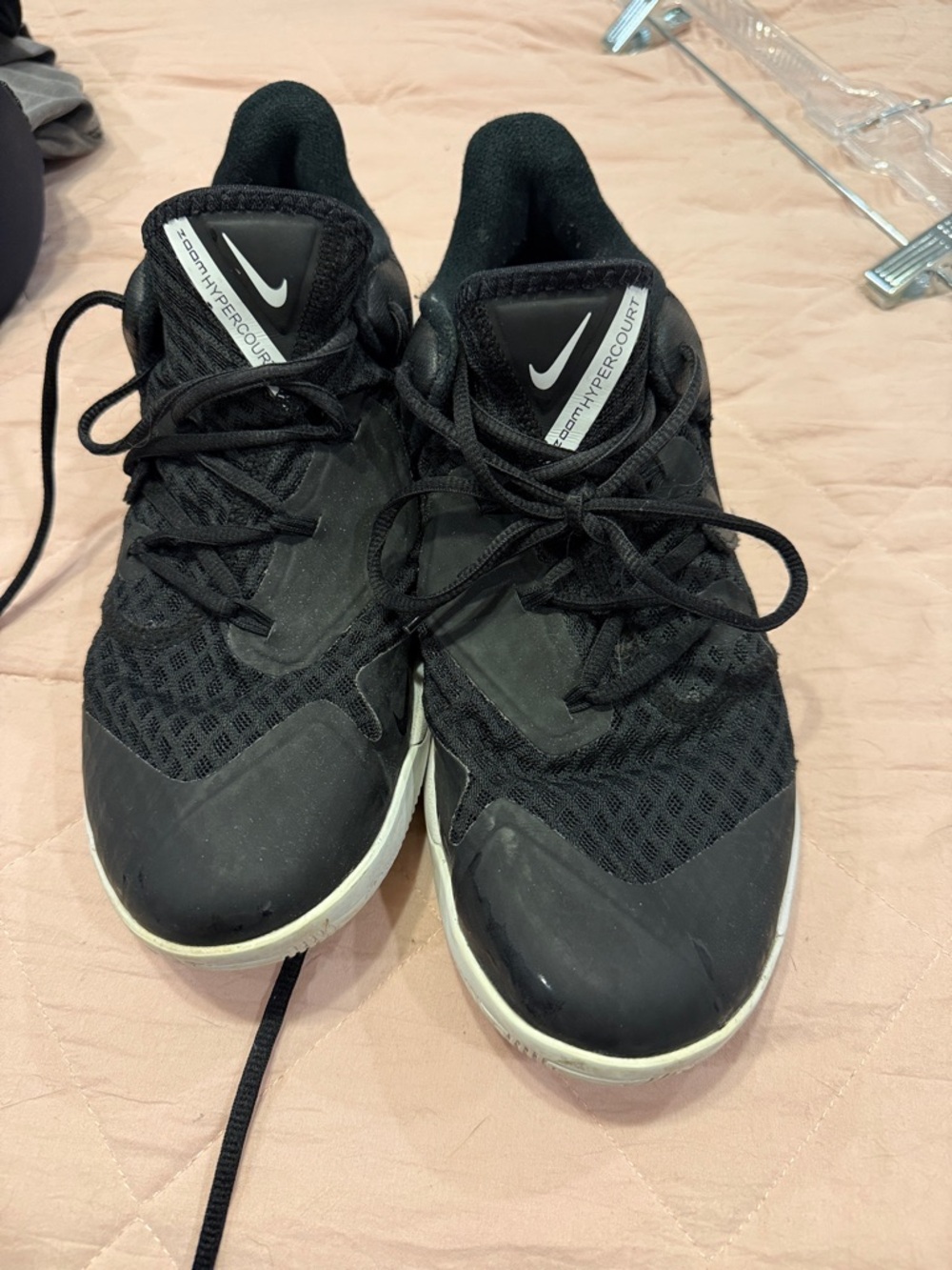 Nike Black and White Low-Top Volleyball Hypercourt Shoes